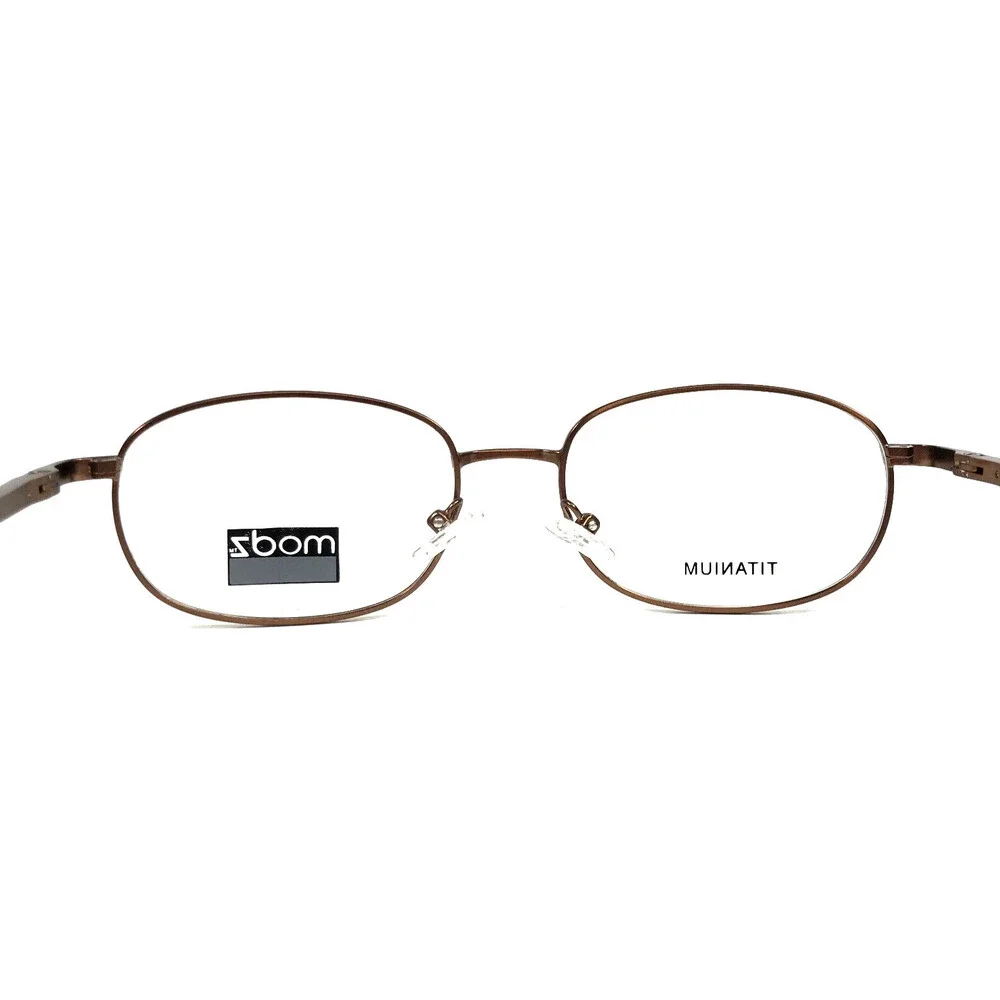 Modz Eyeglasses Frames MODERN DICTATOR MATTE BROWN Oval Wire Rim 53-17-145